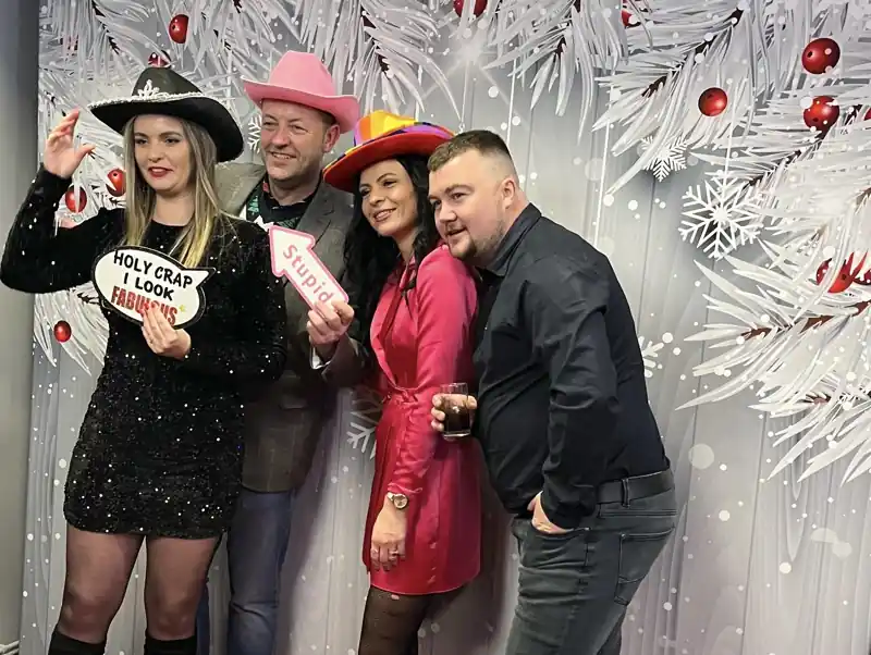 Corporate event guest photo moment