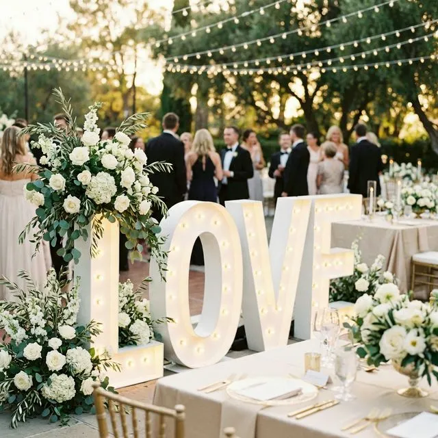 Wedding marquee scene