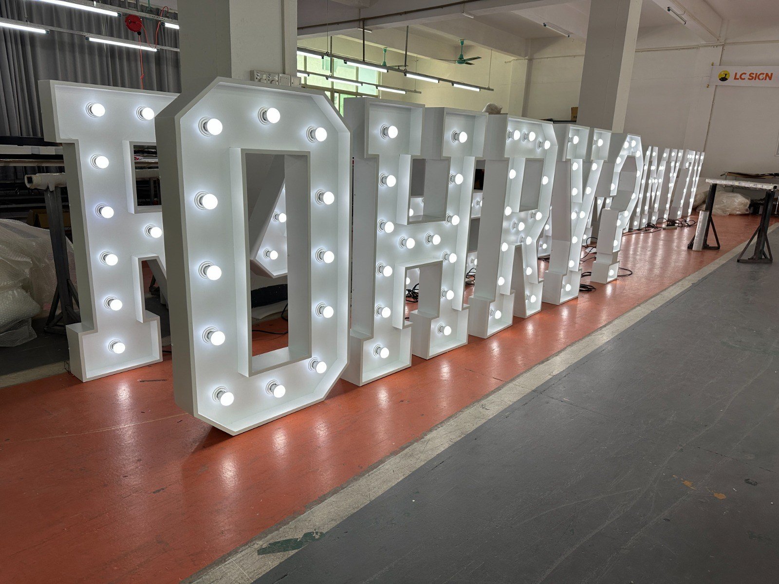 Love marquee letters
