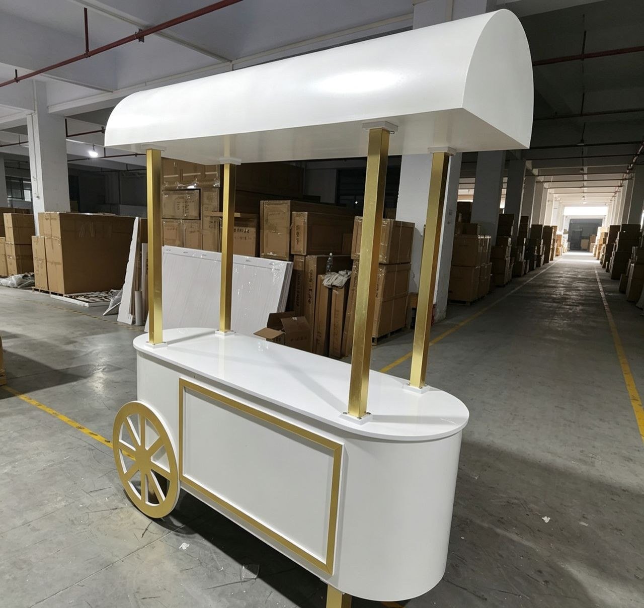 White Candy Cart