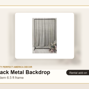Black Metal Backdrop Frame