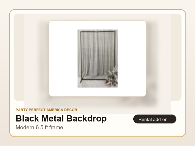 Black Metal Backdrop Frame