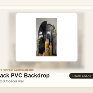Black 8x8 PVC Backdrop