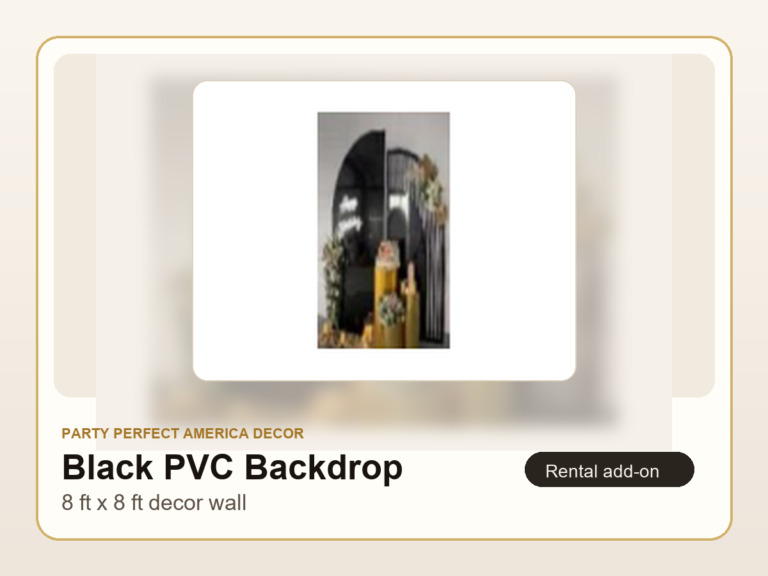 Black 8x8 PVC Backdrop