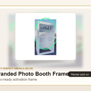 Branded Photo Booth Frame With Logo Space