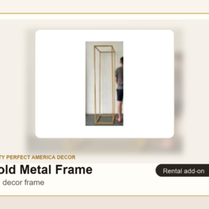 Gold Metal Decor Frame