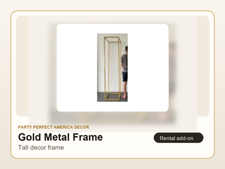 Gold Metal Decor Frame