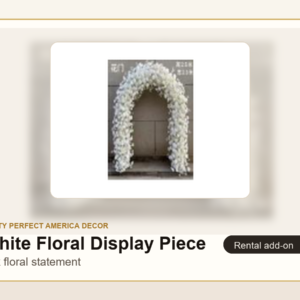 White Floral Display Piece