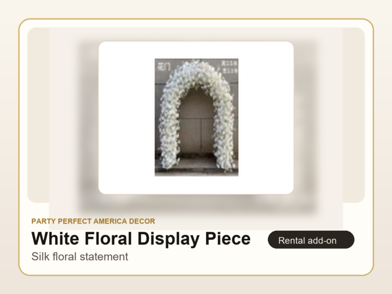White Floral Display Piece