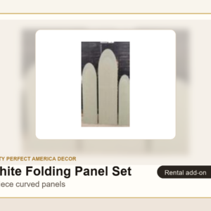 White Folding Panel Set