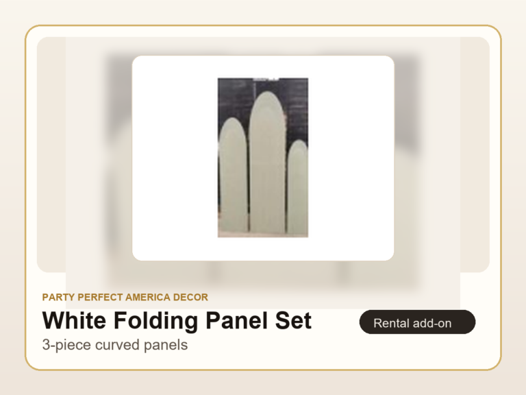 White Folding Panel Set