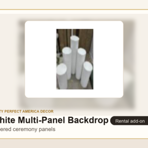 White Multi-Panel Backdrop Set