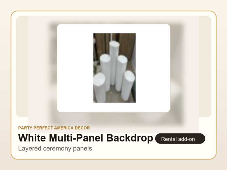 White Multi-Panel Backdrop Set