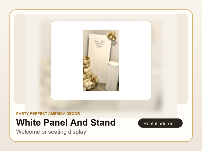 White Panel And Stand
