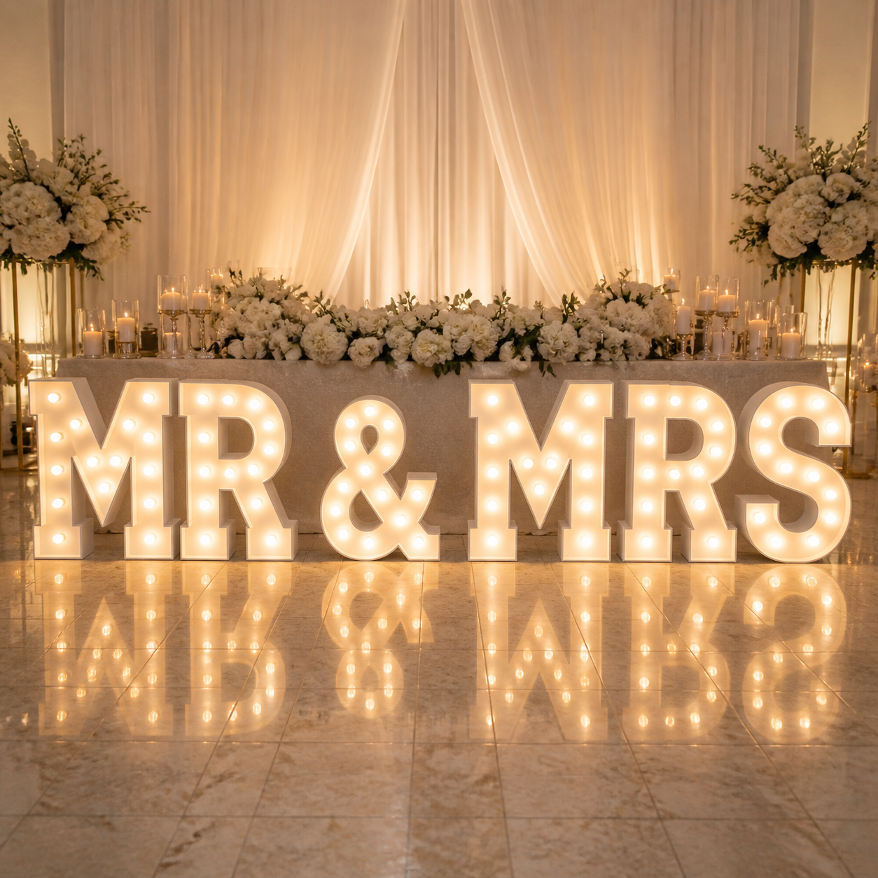 MR & MRS Marquee Letter Set