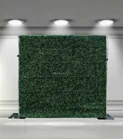 Green panel backdrop