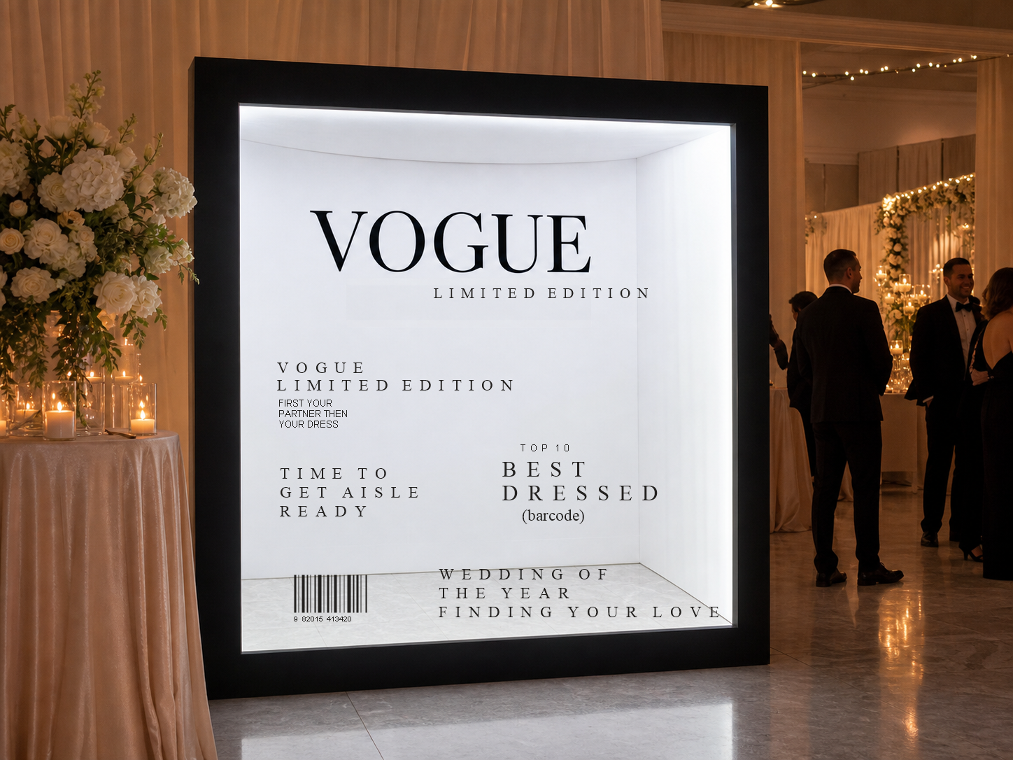 Branded Photo Booth Frame With Logo Space