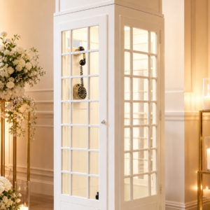 White Phone Booth Prop
