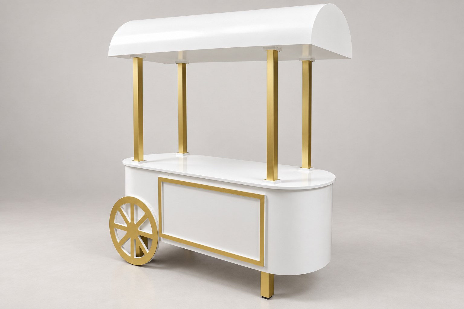 White Candy Cart