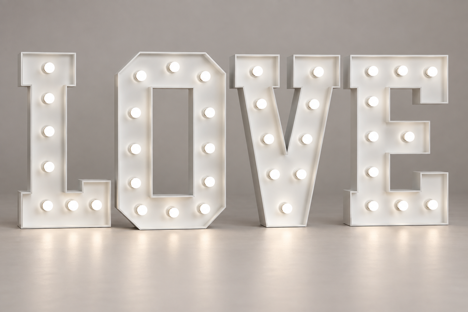 Love marquee letters