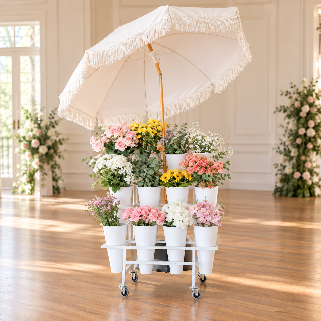 Flower Vase Bar with Umbrella Stand