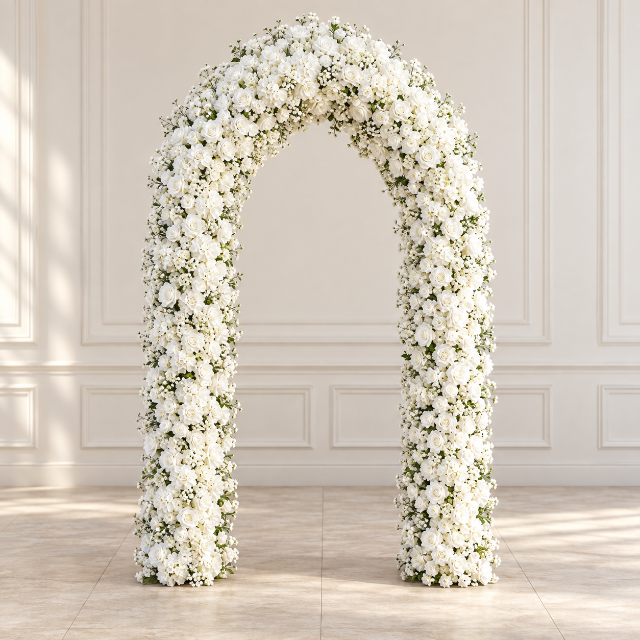 White Floral Display Piece