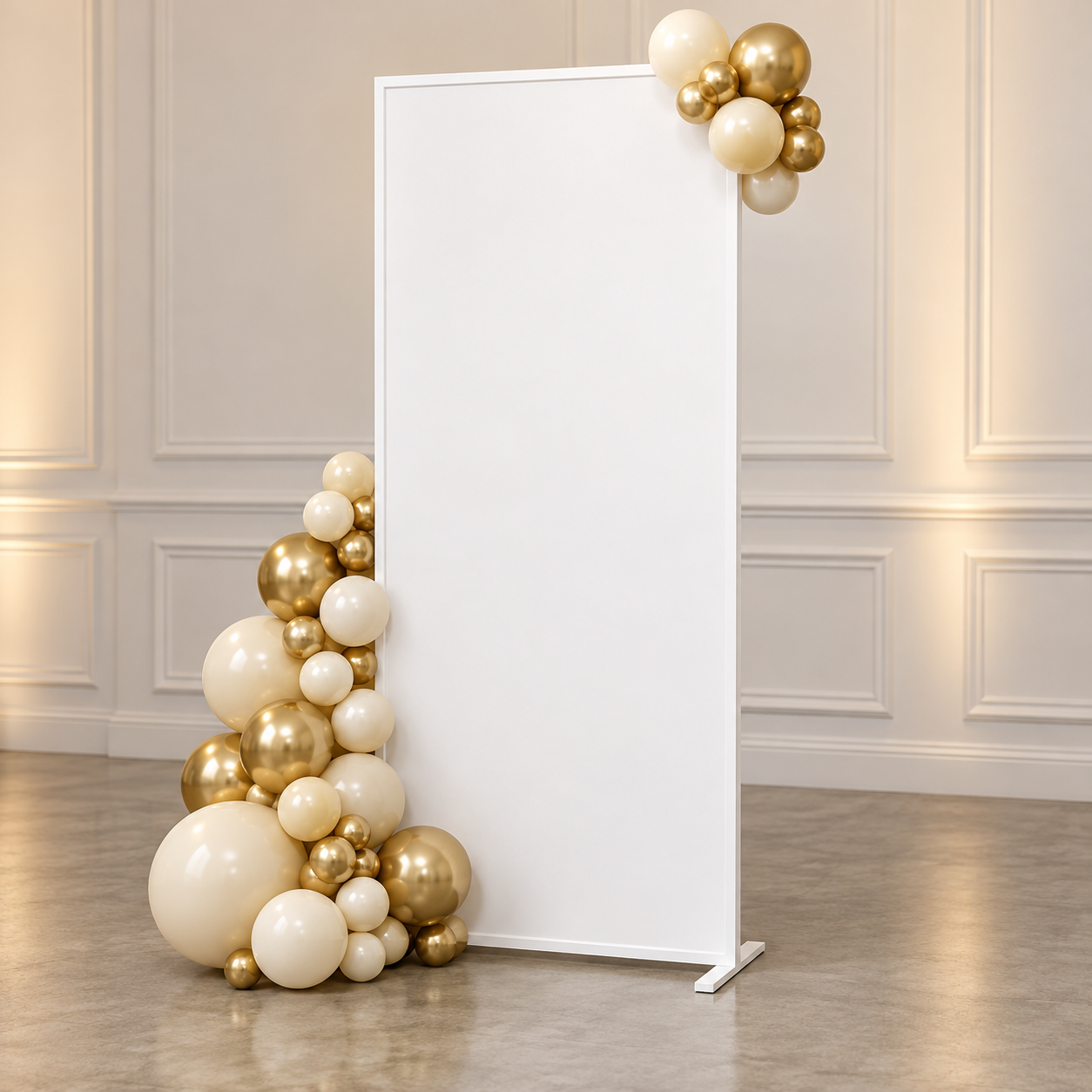 White Panel And Stand